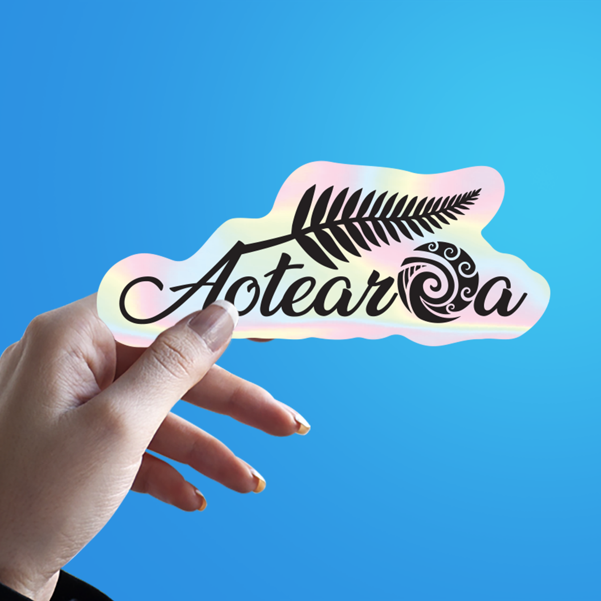 Aotearoa New Zealand Holographic Sticker_2