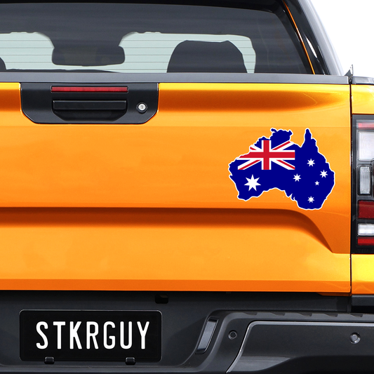 Australia Flag Map Decal Sticker