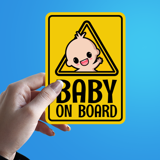 Baby On Board Cute Rectangular Sticker The Sticker Guy