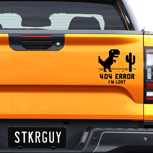 Error 404 I am Lost Decal Sticker