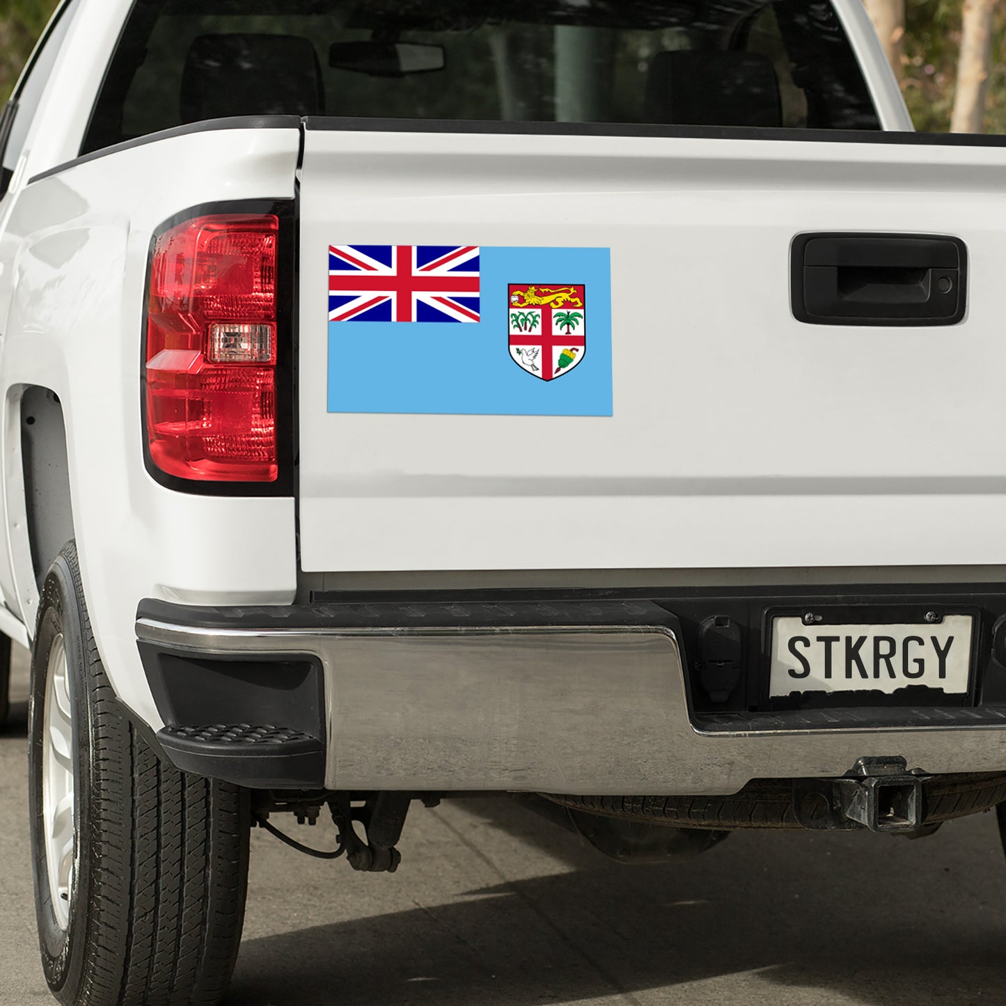 Fiji Flag Decal Sticker The Sticker Guy 3