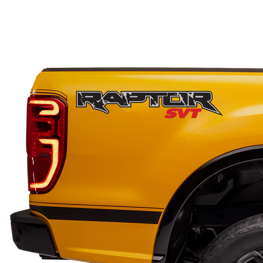 Ford Ranger Raptor SVT Decal Sticker (Set of 2) red