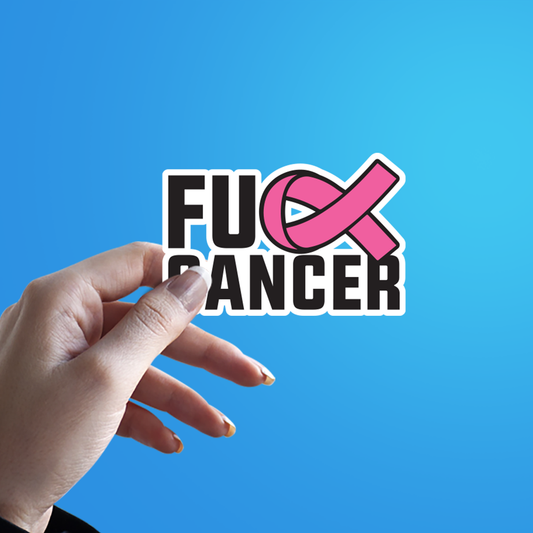Fuck-Cancer-Pink-Ribbon-Breast -Awareness-Die-Cut-Sticker-2