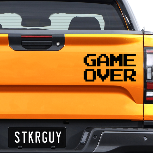 Game Over Decal Sticker