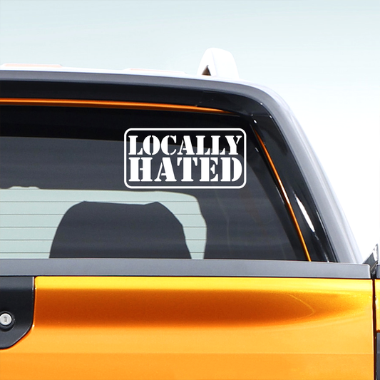 Locally Hated Decal Sticker 1