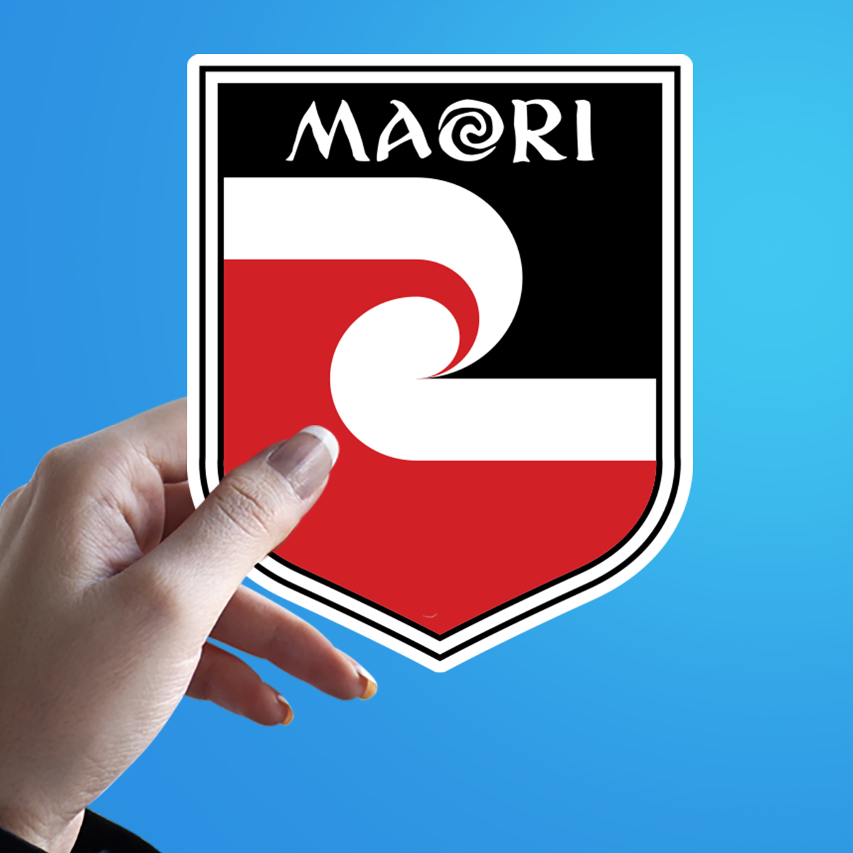 Maori Flag Shield New Zealand Sticker The Sticker Guy 4