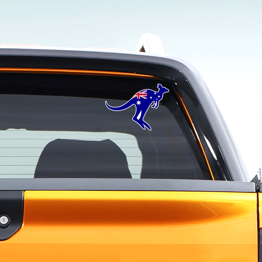 Australia Flag Kangaroo Decal Sticker