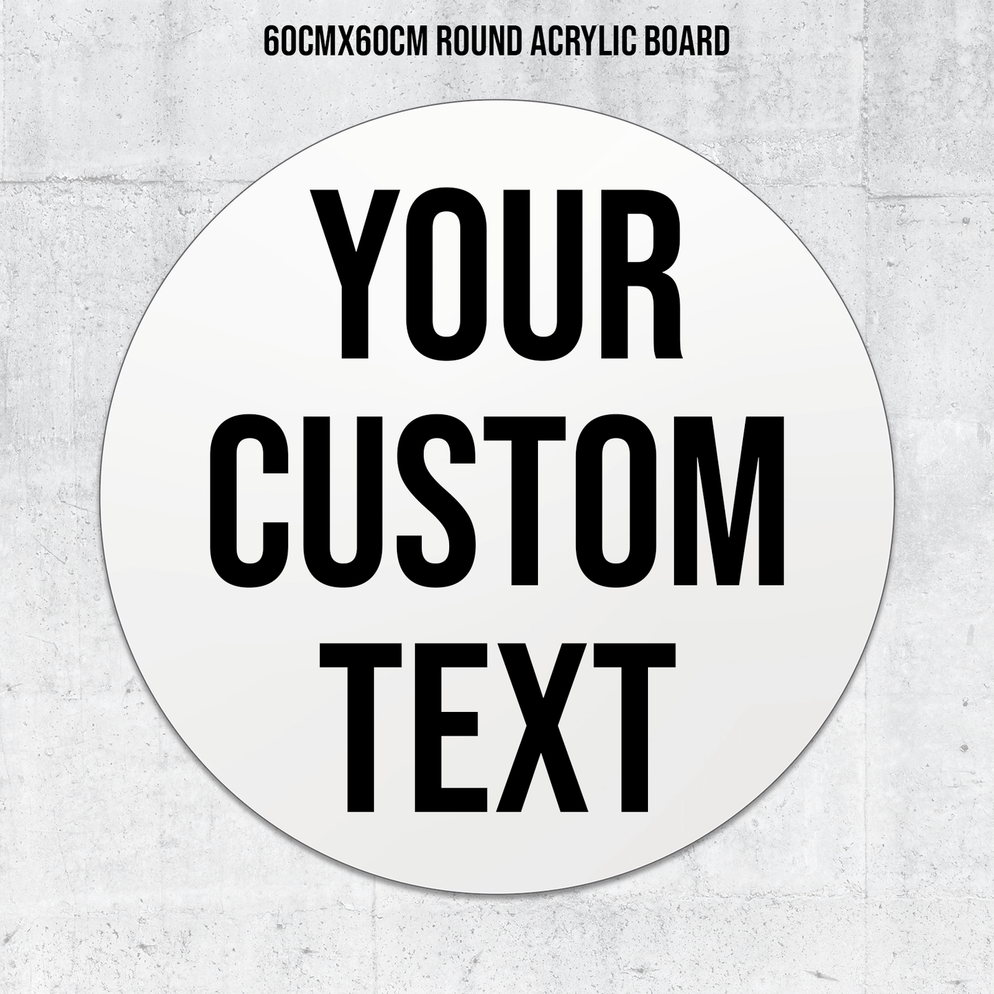 Custom Acrylic Board Signage