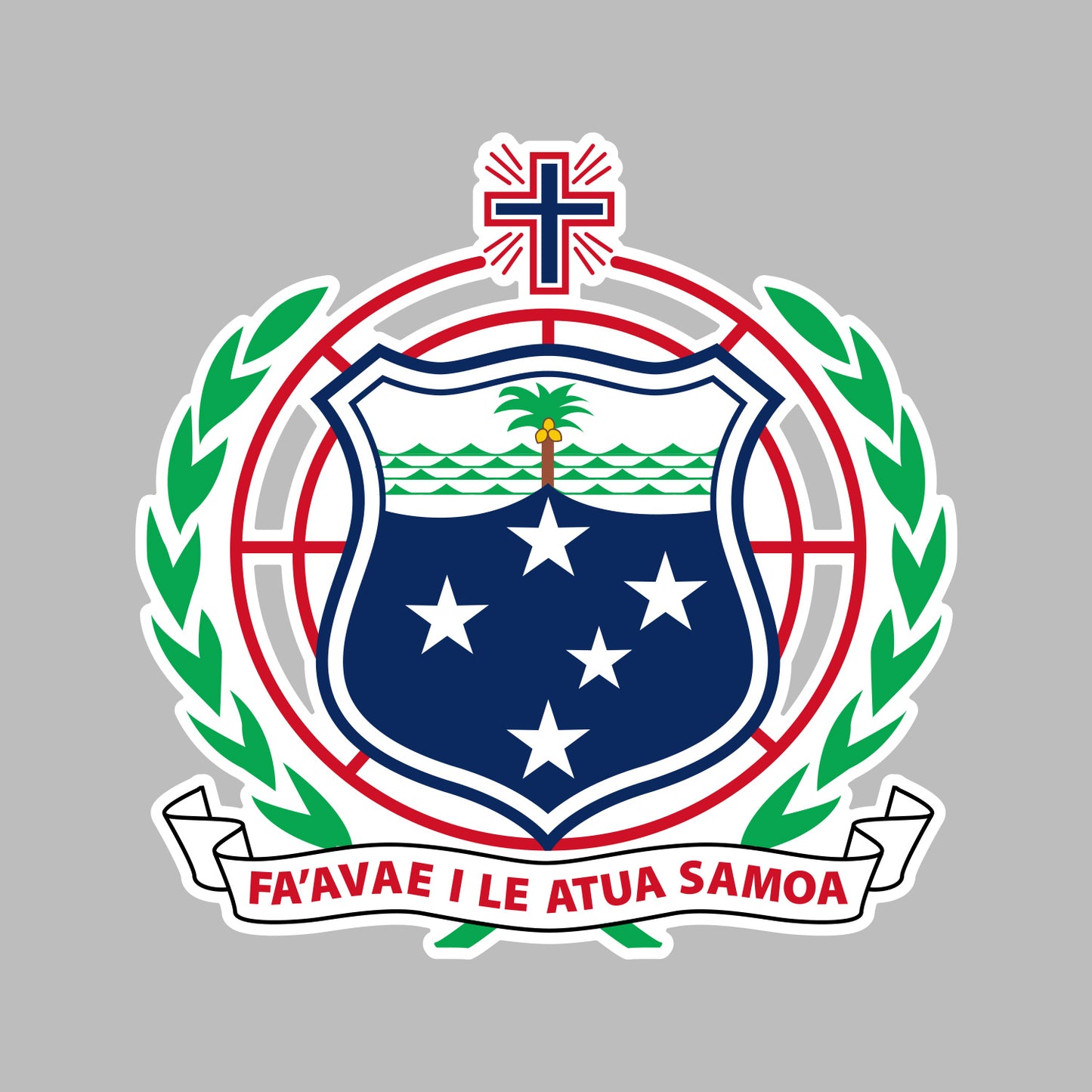 Samoa Shield Coat of Arms Car Decal Sticker 3