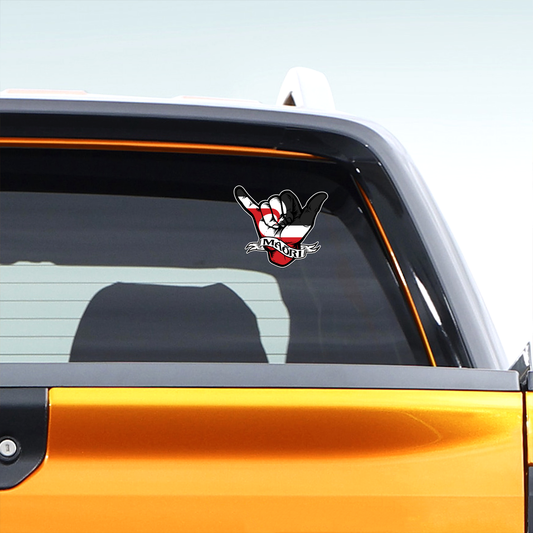 Shaka Hand with Maori Flag New Zealand Sticker the Sticker Guy