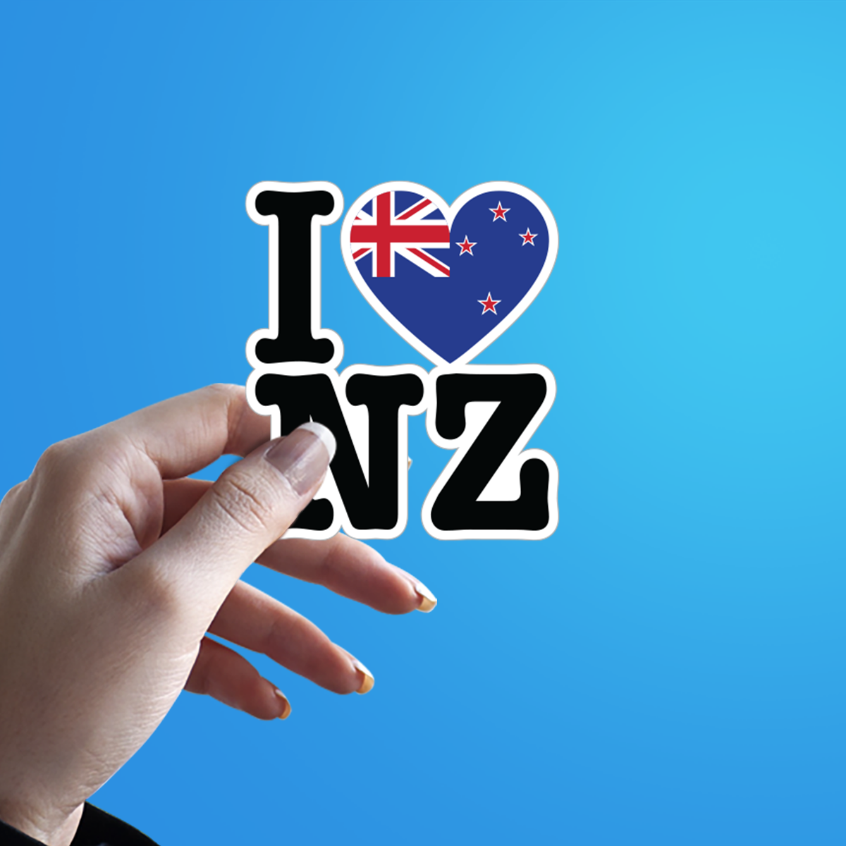 I Love New Zealand Sticker