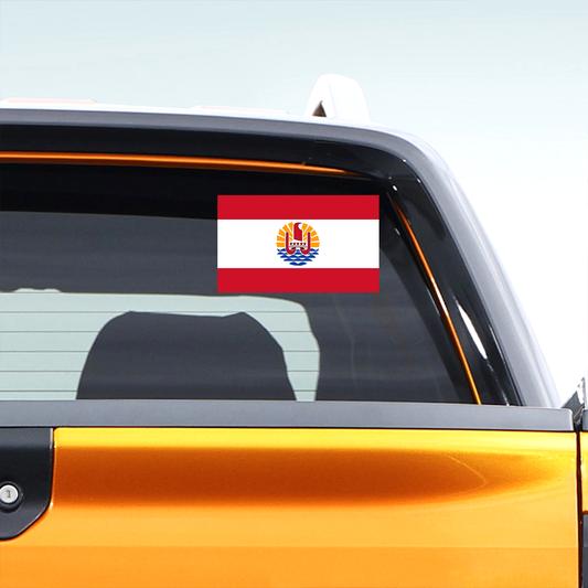 Tahiti Flag Decal Sticker 2