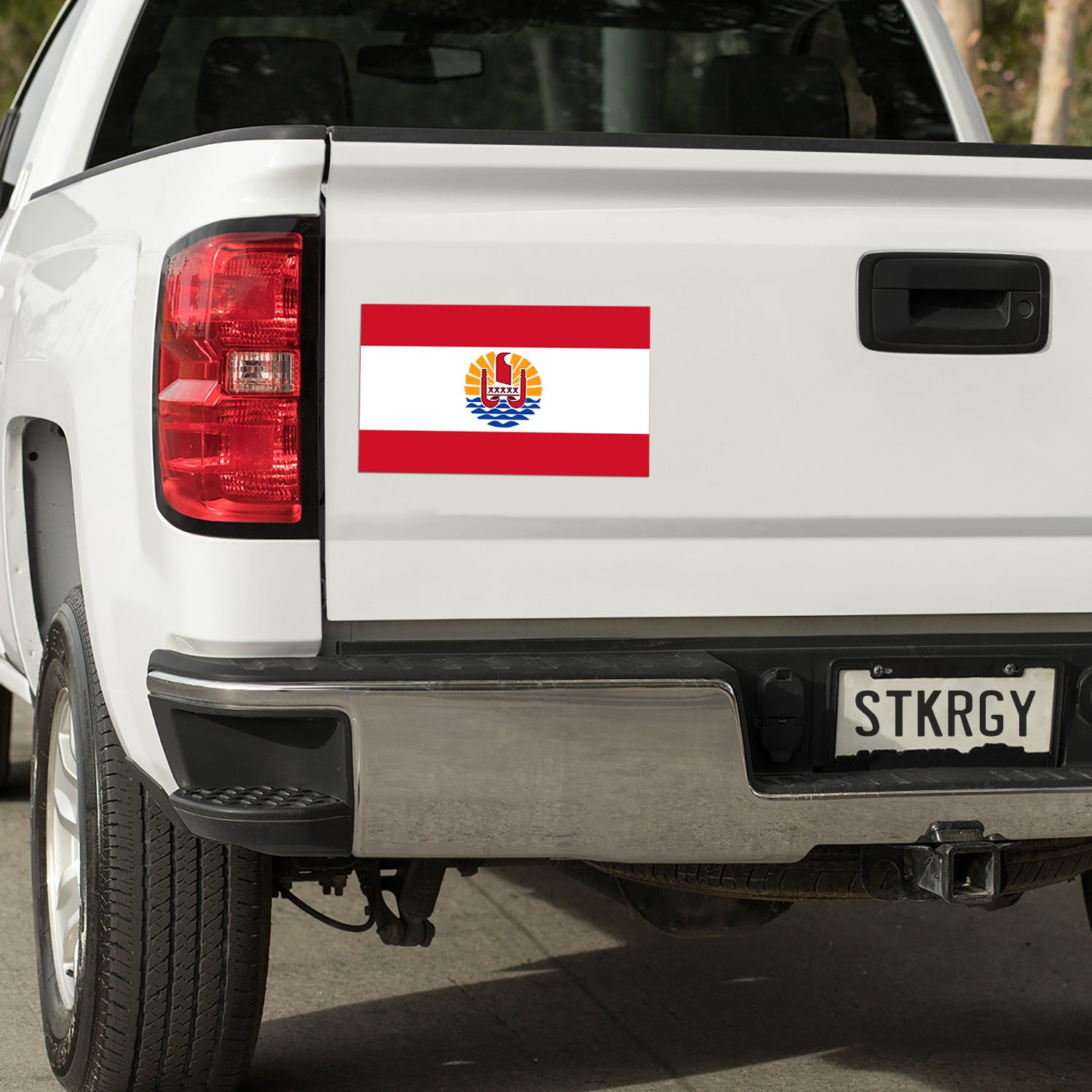 Tahiti Flag Decal Sticker 3