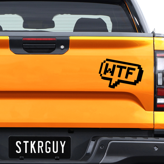 WTF Speech Bubble Vinyl Decal Sticker The Sticker Guy