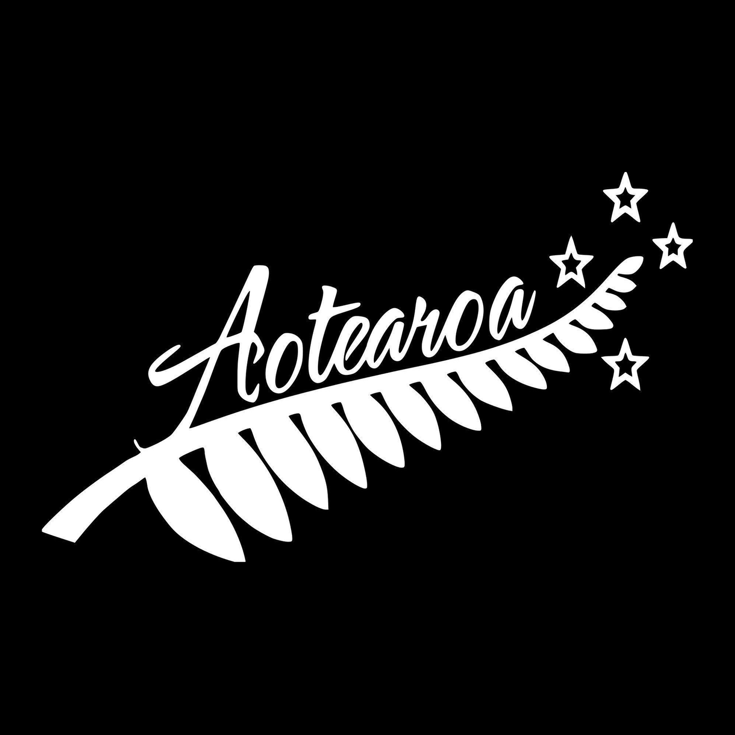 Silver Fern Car Decal Sticker - The Sticker Guy