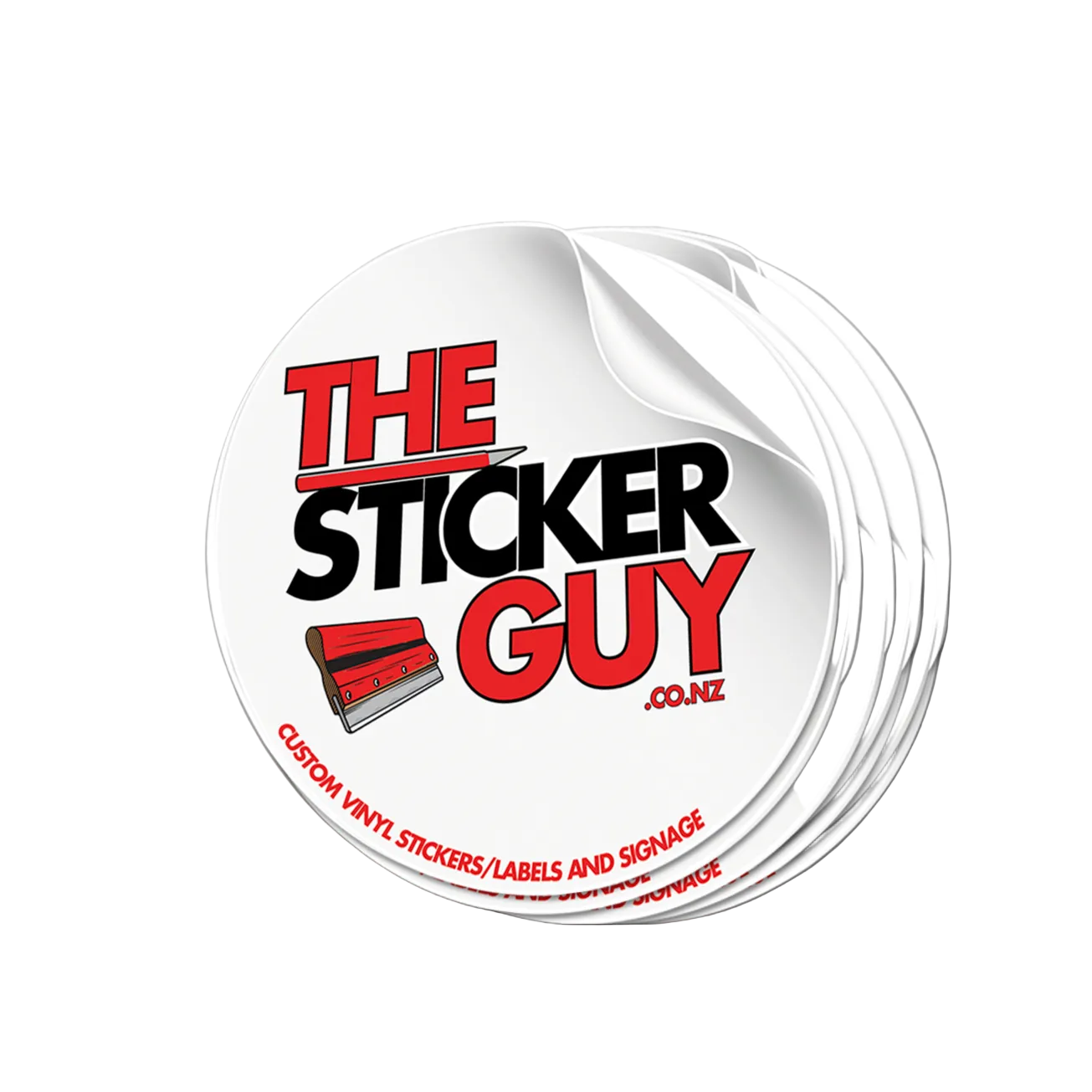 Custom Promotional Round Individual Cut Stickers