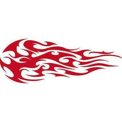 Tribal Fireball Sticker Decal - Bi Sign Hub