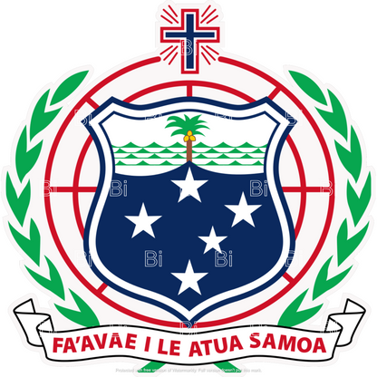 Samoa Shield Car Decal Sticker