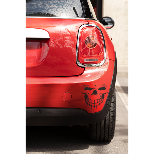 Car Skull Bumper Sticker Decal - Bi Sign Hub