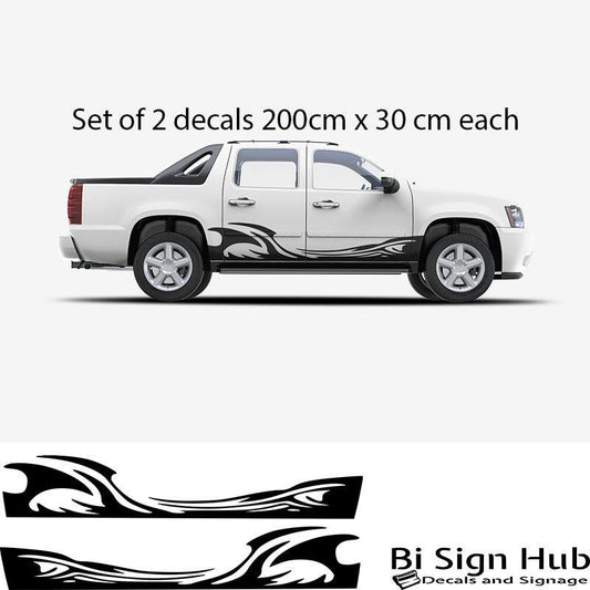 Car Sticker Decal flames Bi Sign Hub - Bi Sign Hub