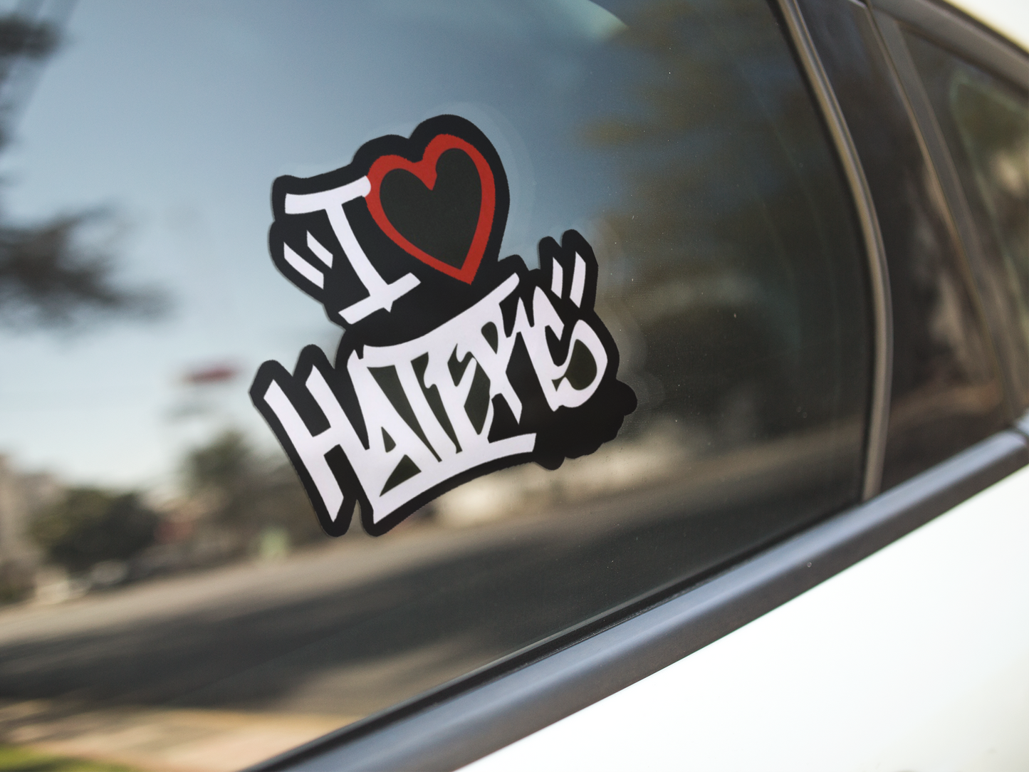 I Love Hater Car Decal Sticker - The Sticker Guy