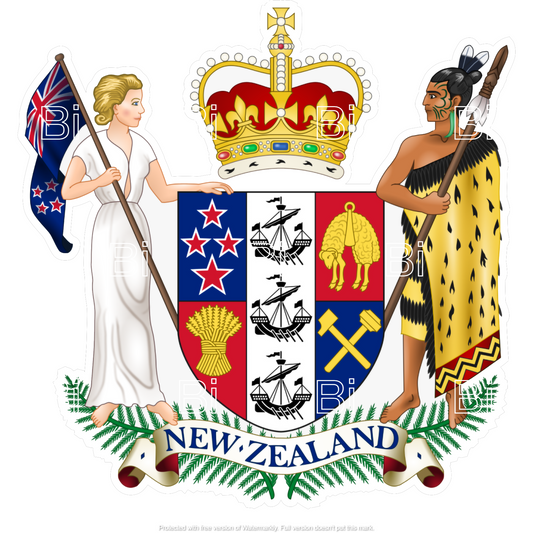 New Zealand Shield Car Decal Sticker - The Sticker Guy