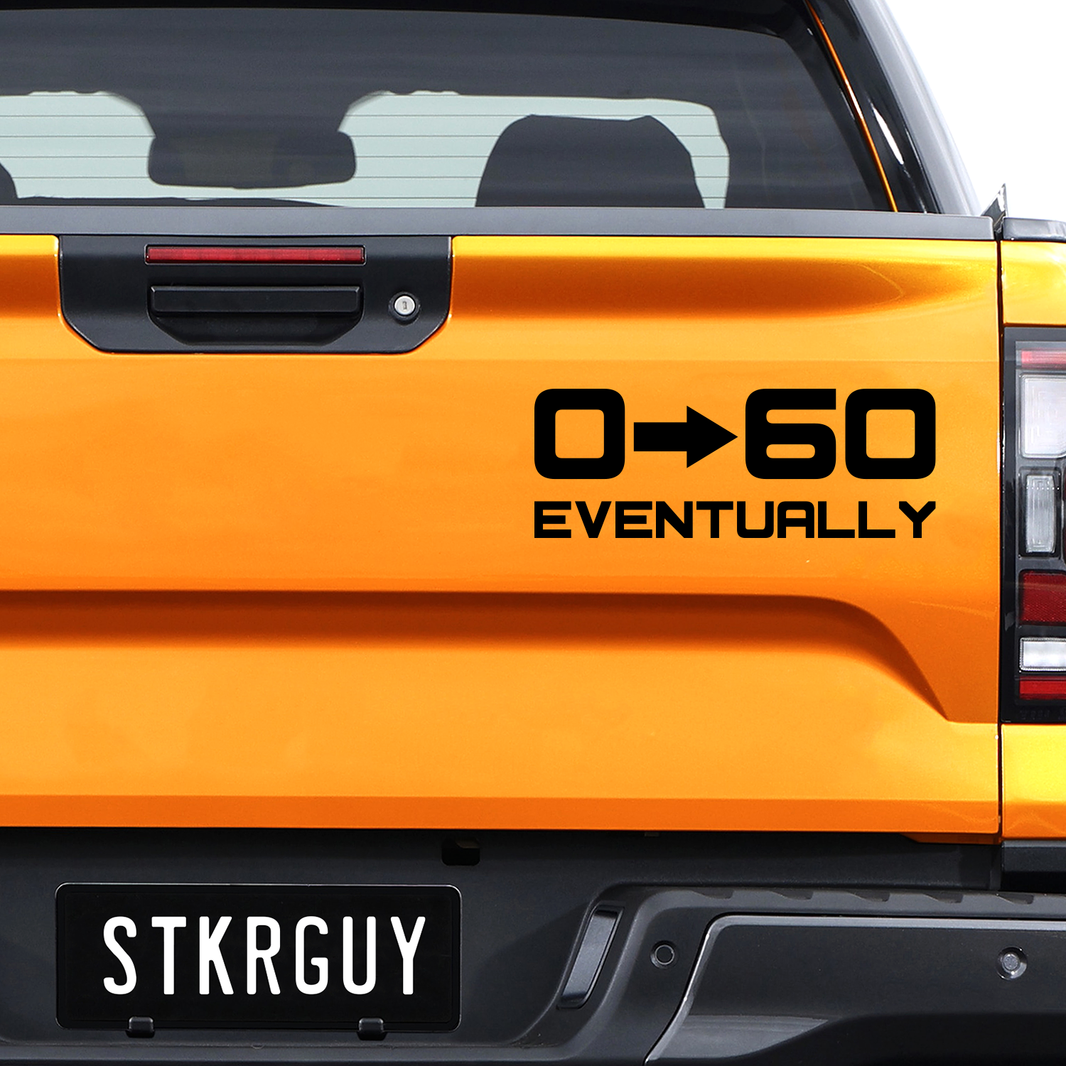 0 to 60 eventually Decal Sticker 1