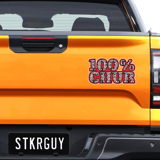 100 Percent Chur New Zealand Sticker_The Sticker Guy_2