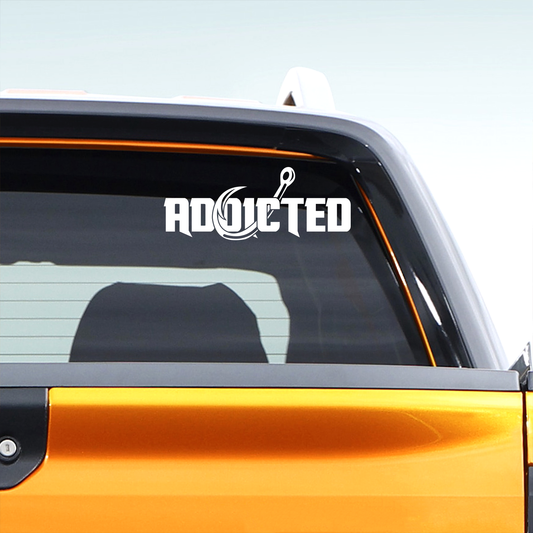 Addicted to Fishing Decal Sticker 2