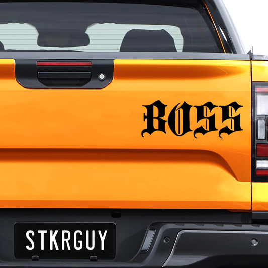 Boss Decal Sticker The Sticker Guy