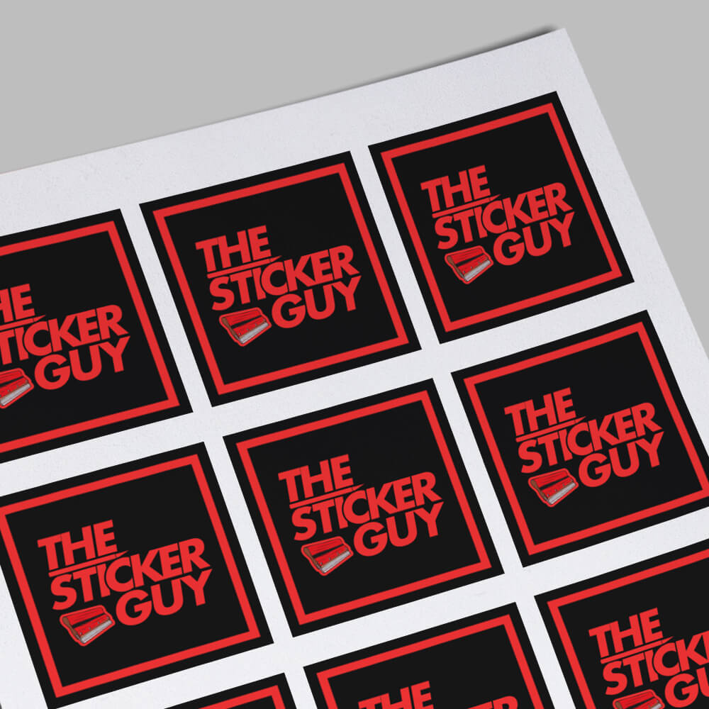 Custom Printed Stickers/Labels Square – The Sticker Guy