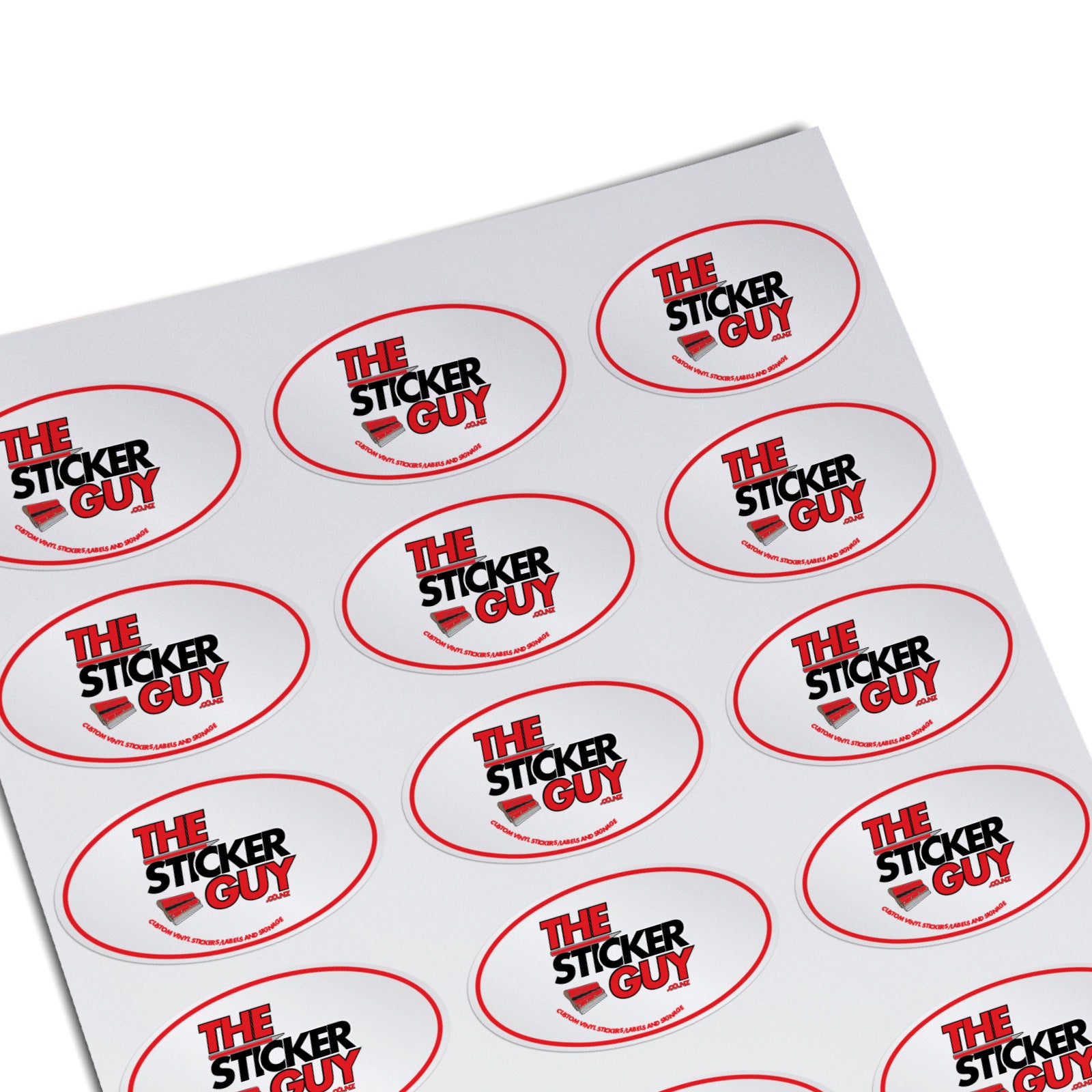 Custom Stickers Oval The Sticker Guy