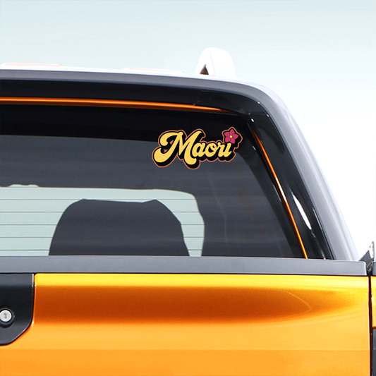 Cute Maori Text Decal Sticker 1
