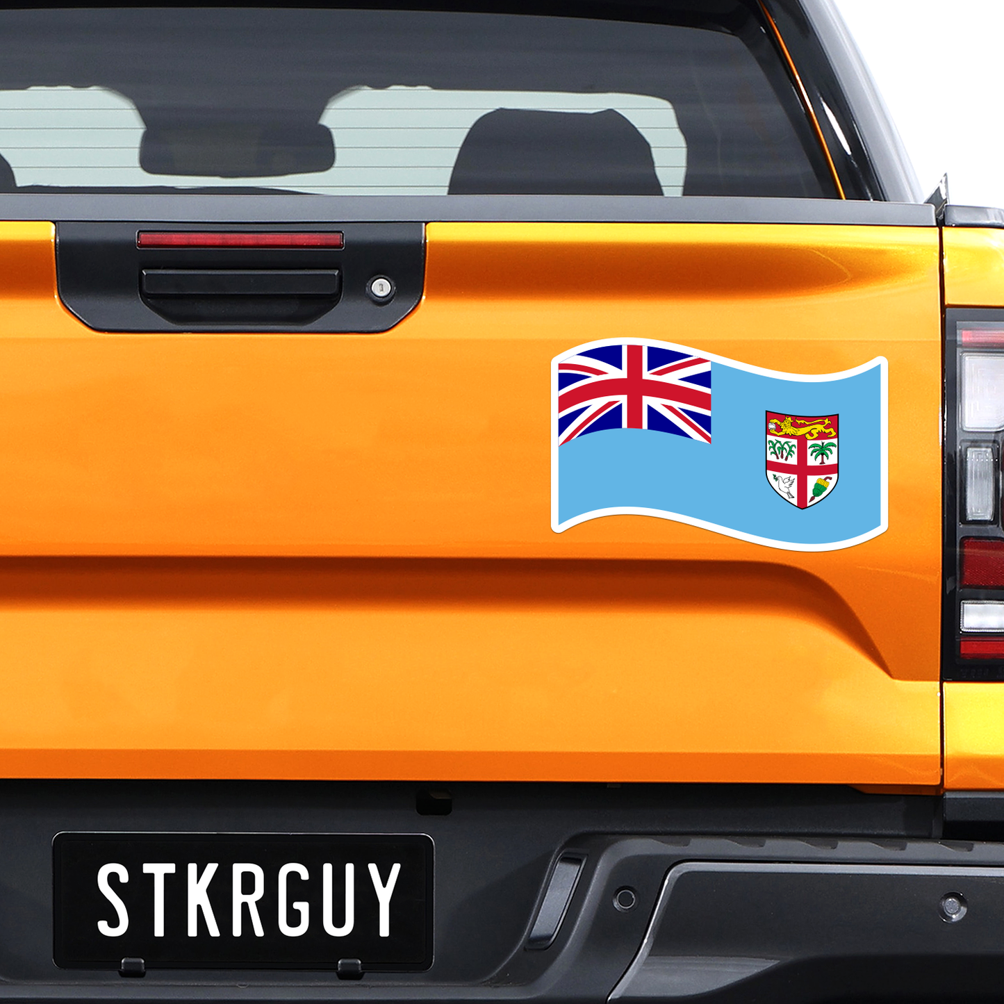 Fiji Waving Flag Decal Sticker The Sticker Guy