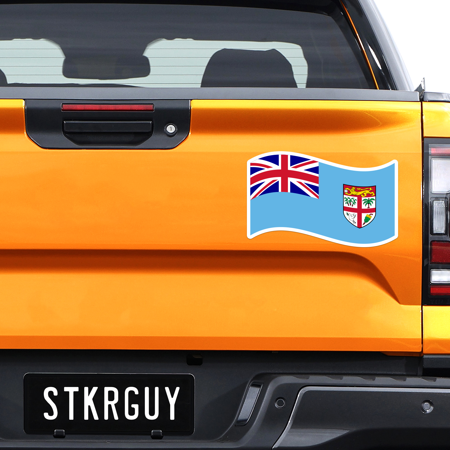 Fiji Waving Flag Decal Sticker The Sticker Guy