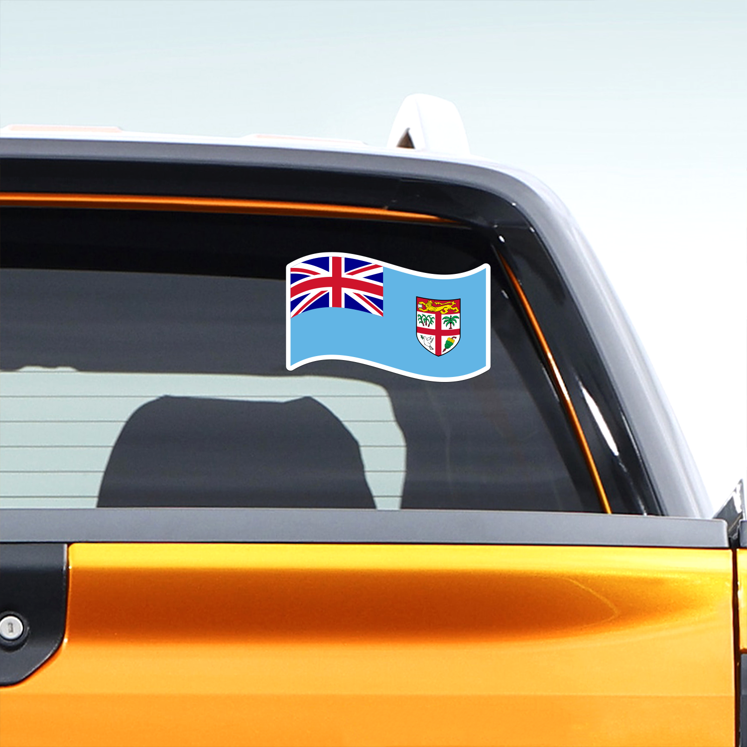 Fiji Waving Flag Decal Sticker The Sticker Guy 1
