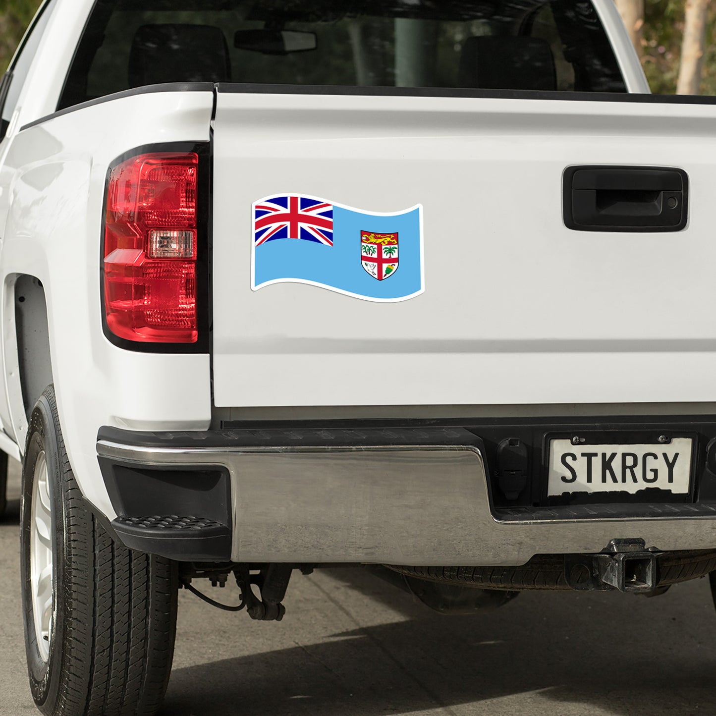 Fiji Waving Flag Decal Sticker The Sticker Guy 2