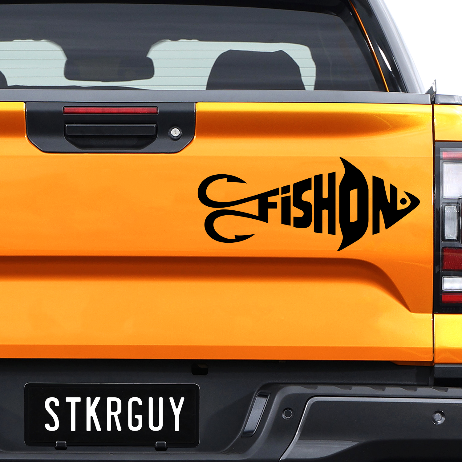 Fish On Cutout Fishing Decal Sticker