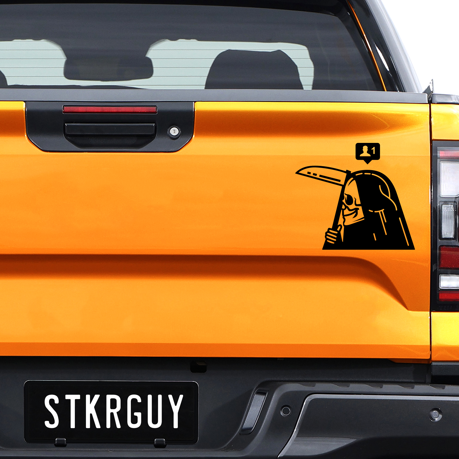 Grim Reaper Number One Follower Decal Sticker