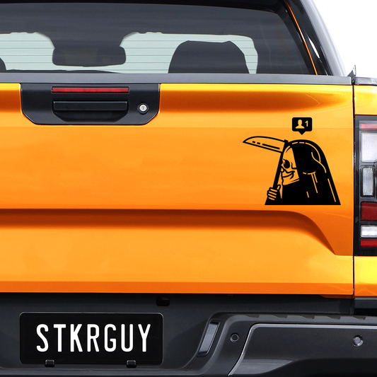 Grim Reaper Number One Follower Decal Sticker