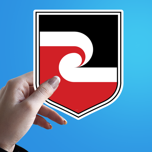 Maori Flag Shield New Zealand Sticker The Sticker Guy 2