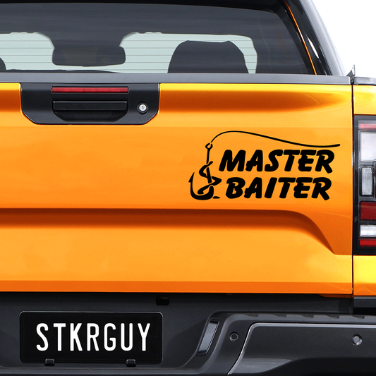 Master Baiter Fishing Decal Sticker