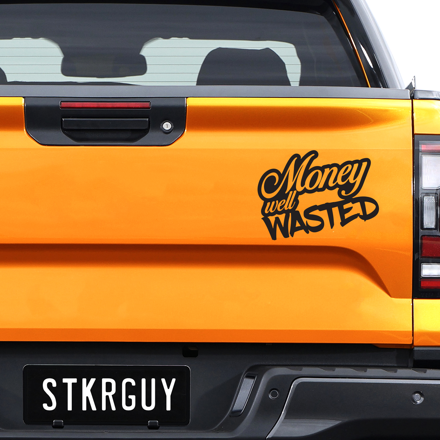 Wasted Money Sticker Money Well Wasted Decal Sticker – The Sticker Guy