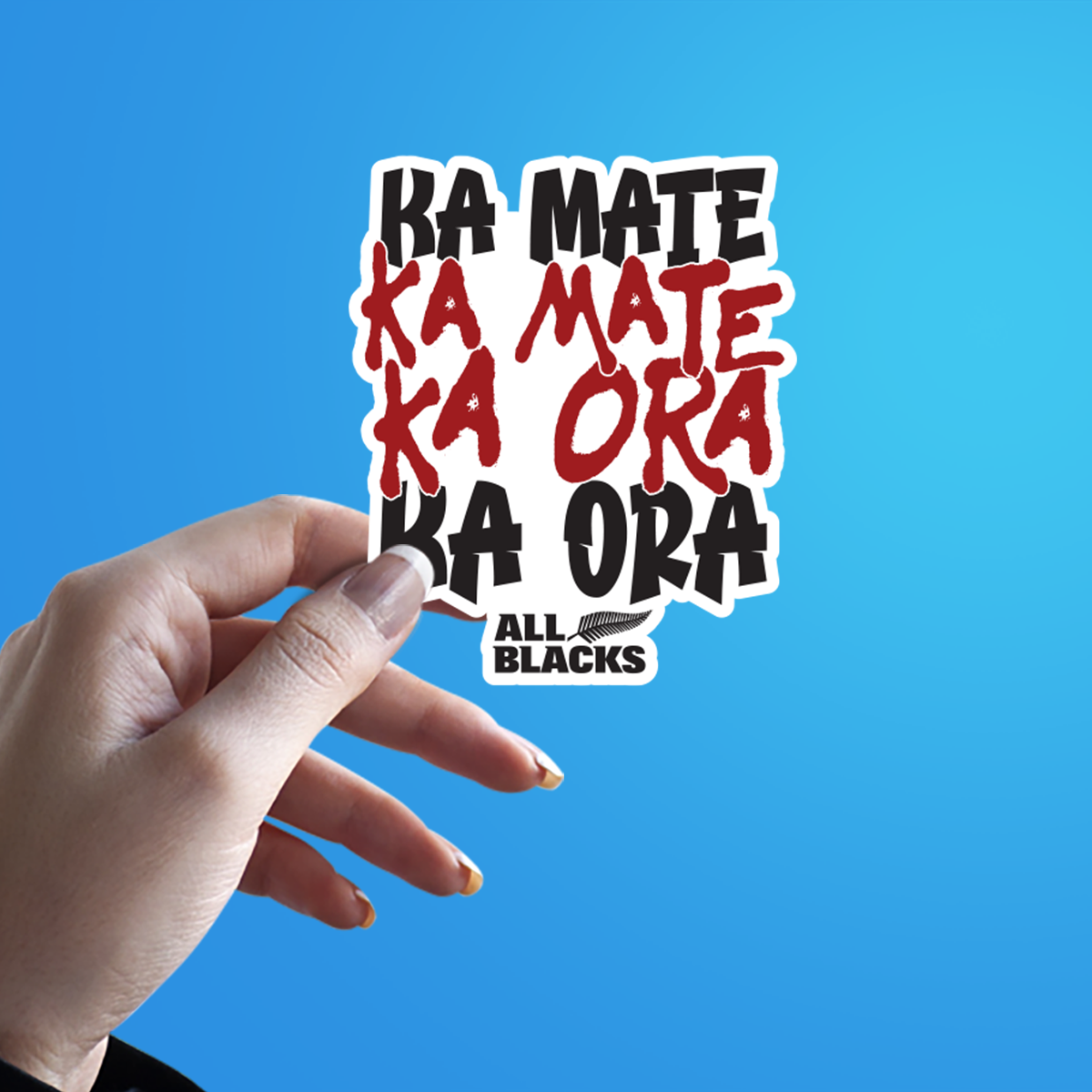 New Zealand All Blacks Haka Sticker – The Sticker Guy