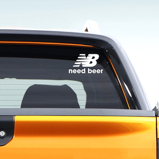 New Balance Need Beer Decal Sticker 2