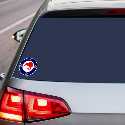 Newzealand Flag Kiwi Round Sticker_3