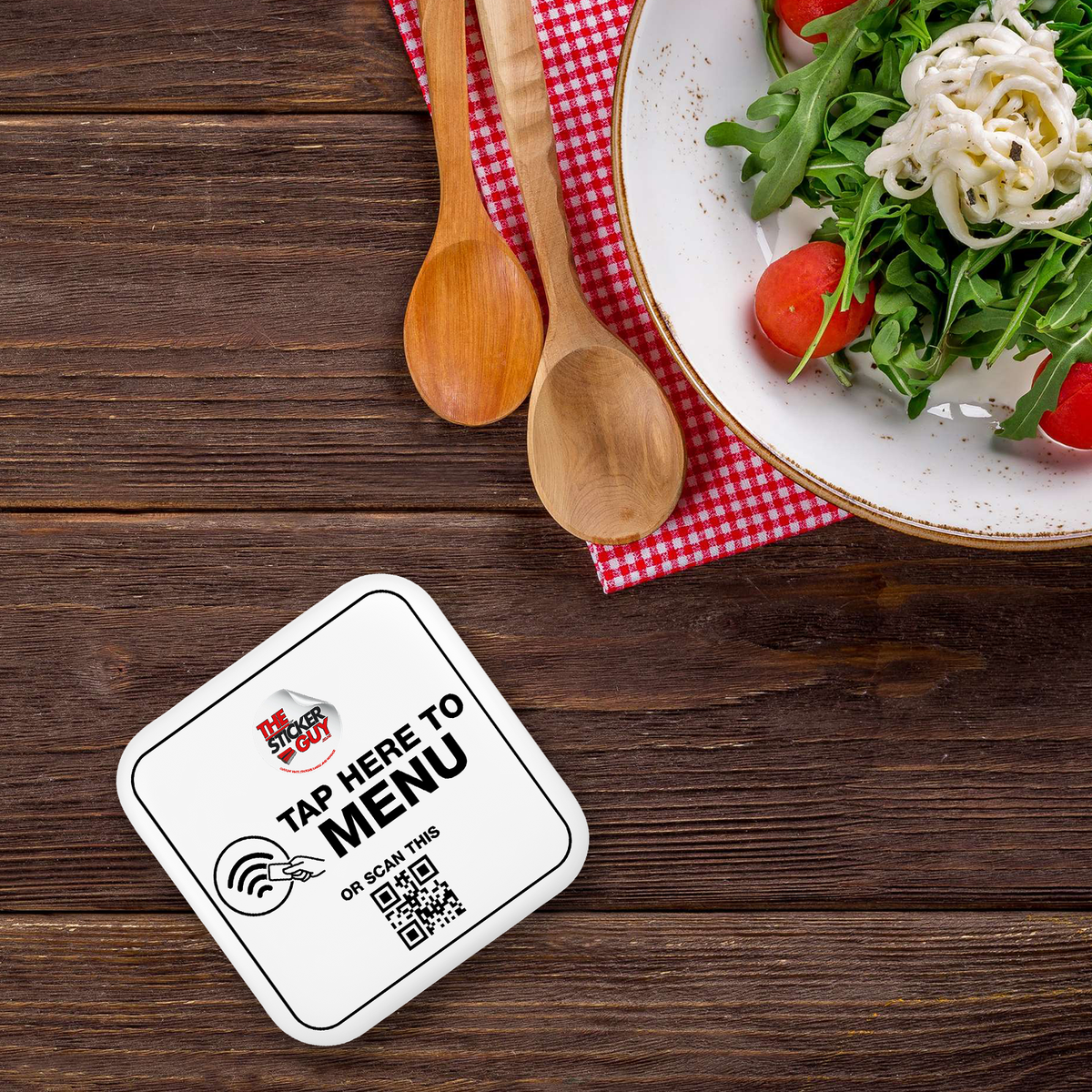 NFC Menu Tap or Scan Pod Sqaure – The Sticker Guy