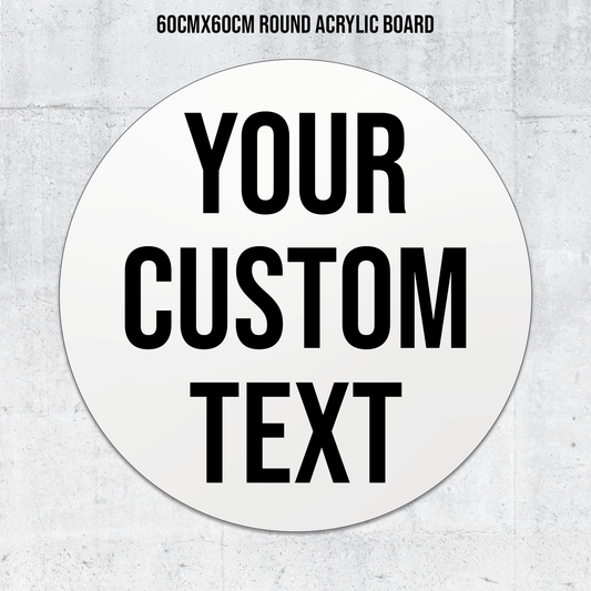 Custom Acrylic Board Signage