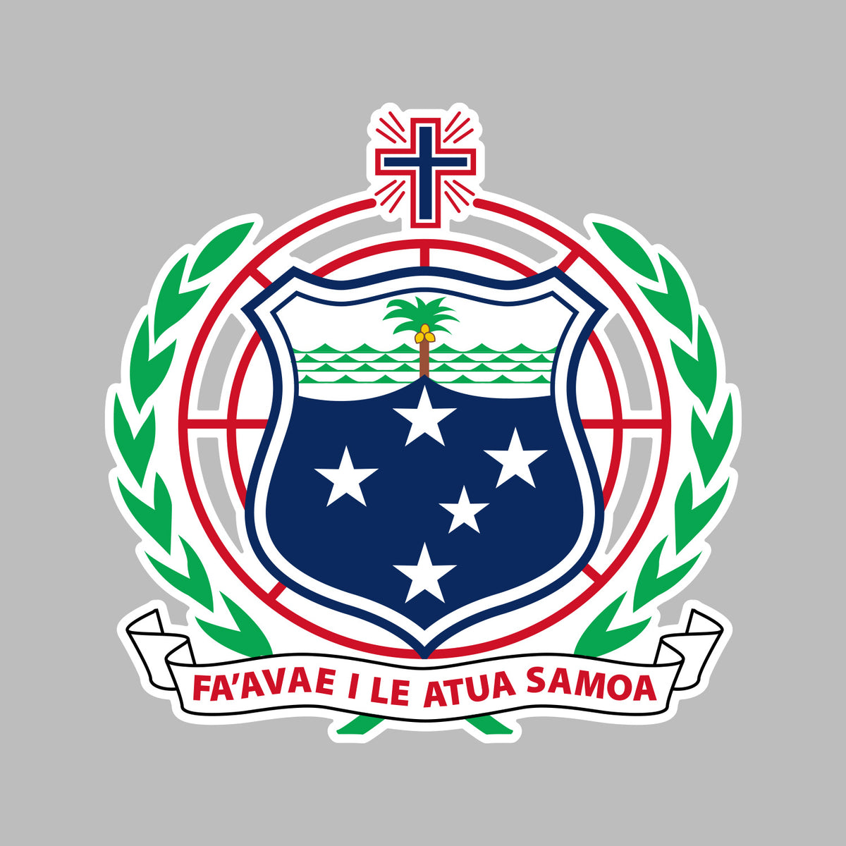 Samoa Sheid Samoa Shield Coat of Arms Car Decal Sticker – The Sticker Guy