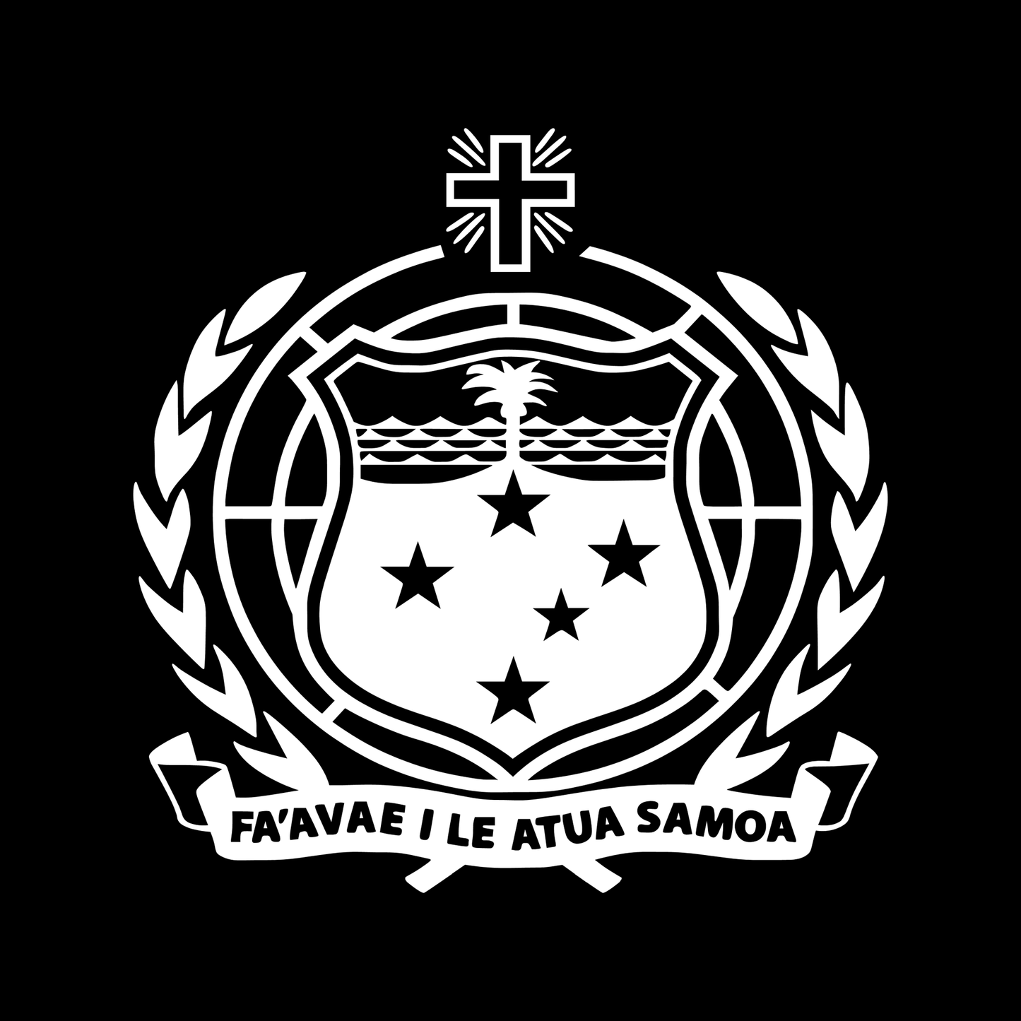 Samoan Shield Sticker Decal  4